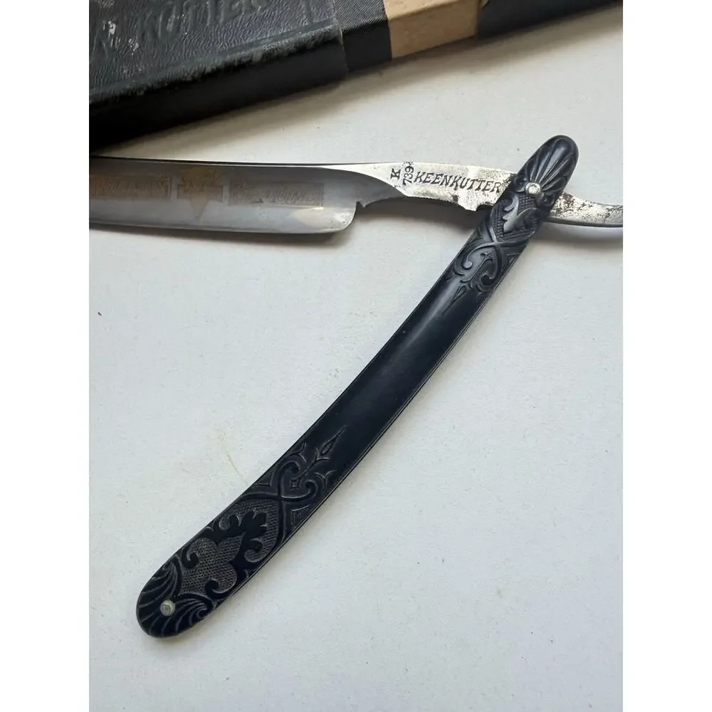 Antique Keen Kutter No 73 Simmons Hardware Straight Razor with Case